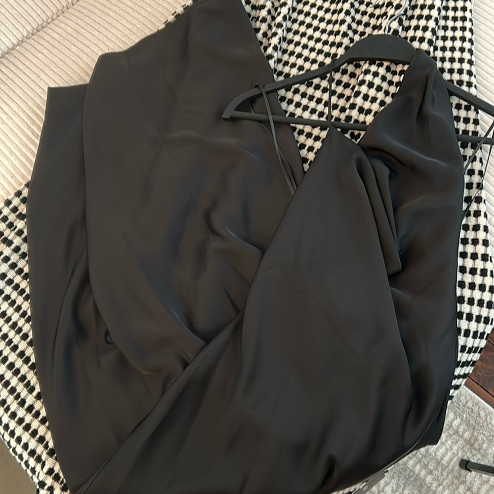Black Zara Satin Dress